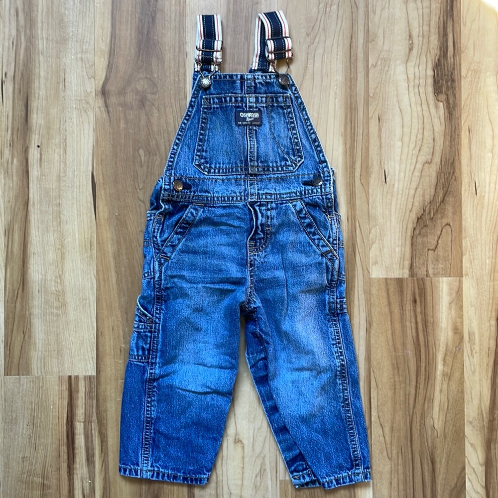 Gender Neutral 18 Month Oshkosh Denim Overalls